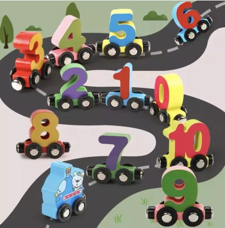 Miniatura 3 de Tren Magnético de Números